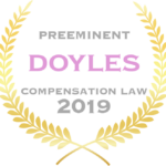 doyles-guide-award-compensation-law-preeminent-2019-tac-lawyer-melbourne-victoria-light-text